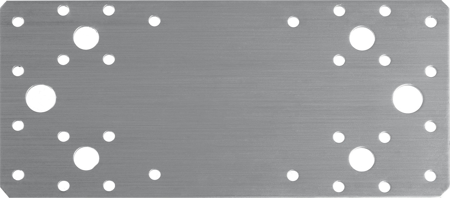 ЗУБР НКП-2.0, 200 x 90 x 2 мм, нержавеющая крепежная пластина, Профессионал (310636-200)