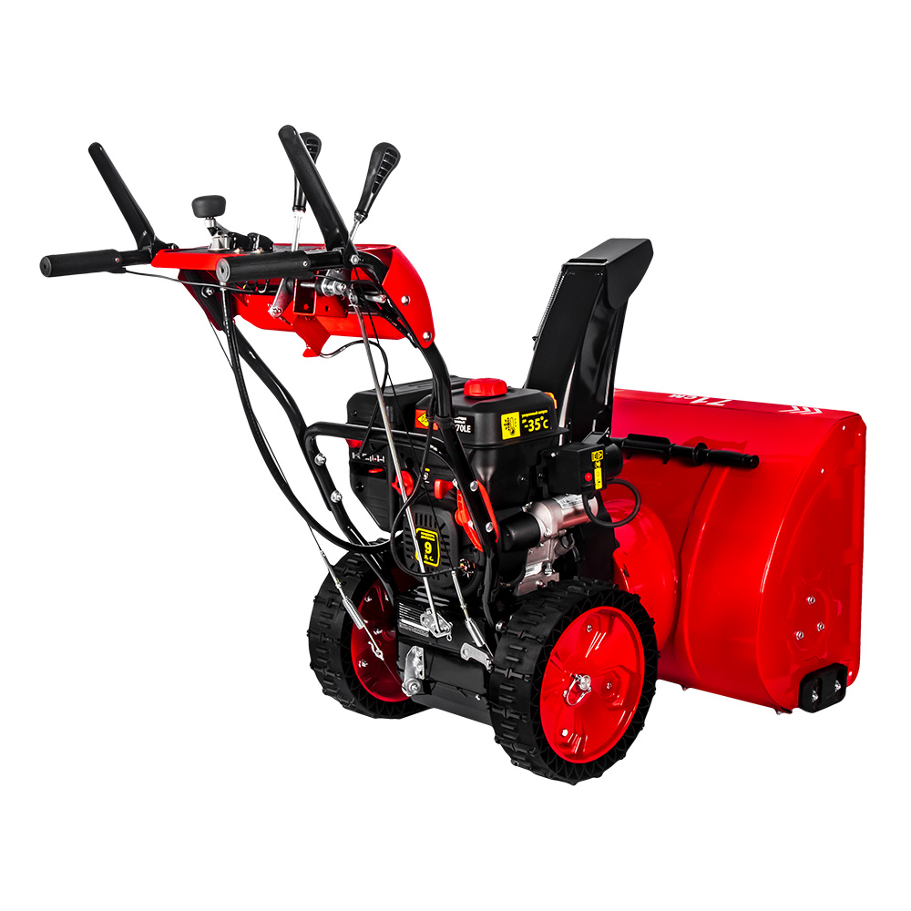 Снегоуборщик бензиновый DDE ST9070LE (двиг Loncin 9 л.с. захват 28" 6 вперёд/2 назад 14" колёса, эл, шт