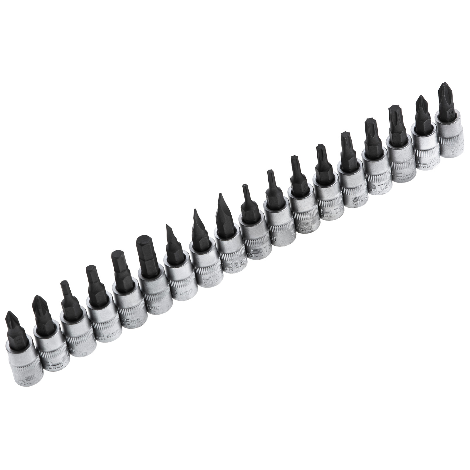Набор инструментов 1/2", 1/4", CrV, 12 гранные головки, пластиковый кейс, 109 предмета Stels