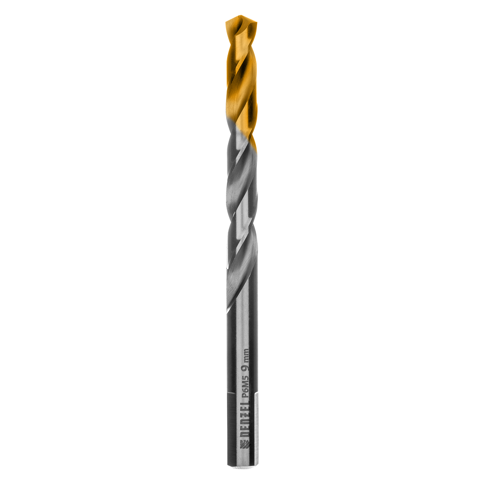 Сверло спиральное по металлу 9 x 125 мм, Р6М5, Golden Tip  Denzel