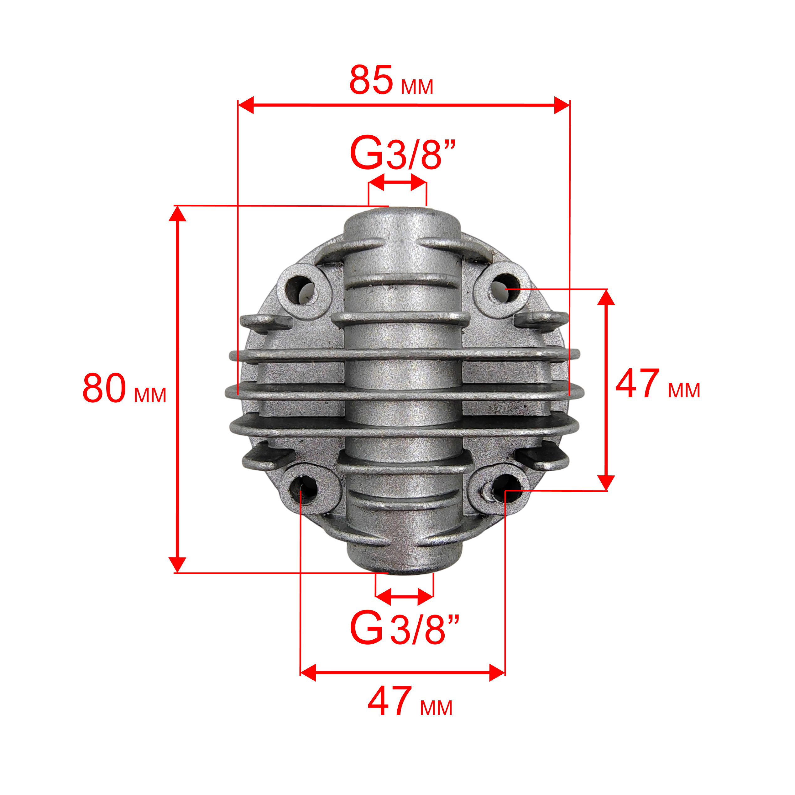 Головка цилиндра QUATTRO ELEMENTI KM8-140 (248-450-003), шт