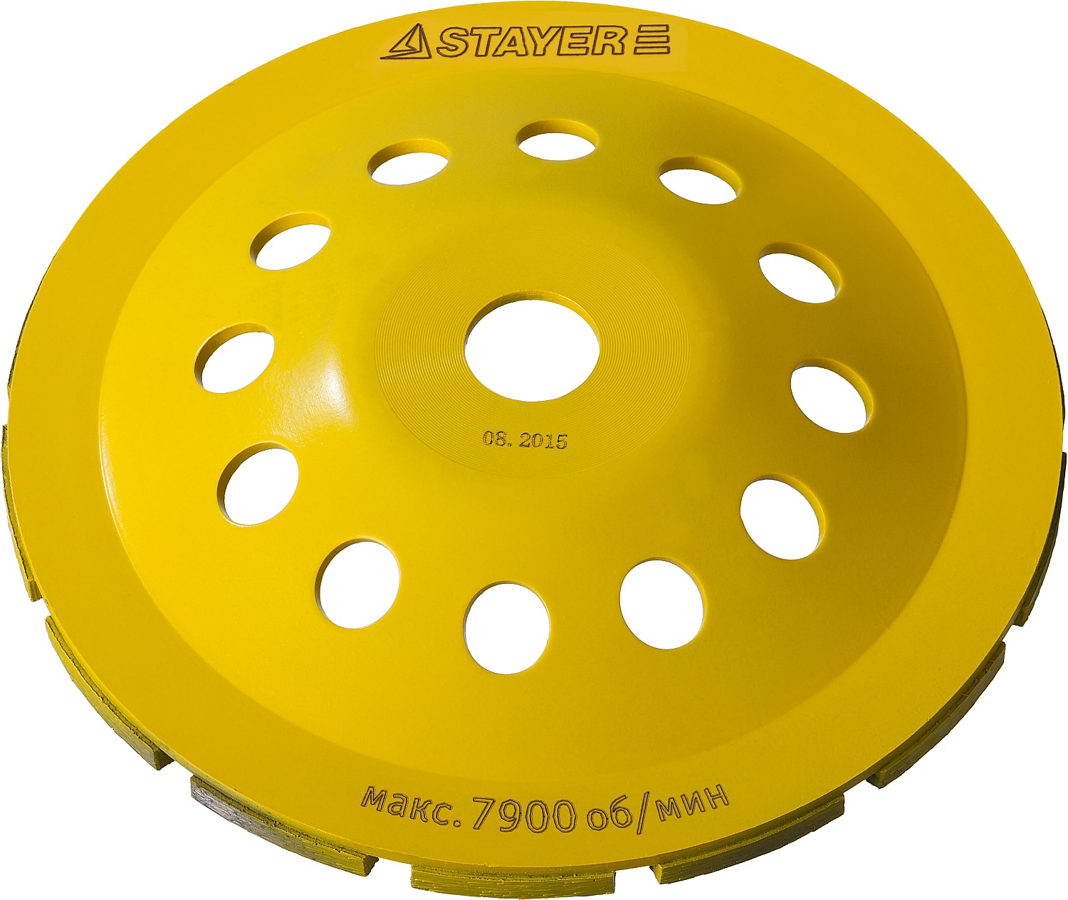STAYER Single, d 180 мм, однорядная алмазная шлифовальная чашка (33382-180)