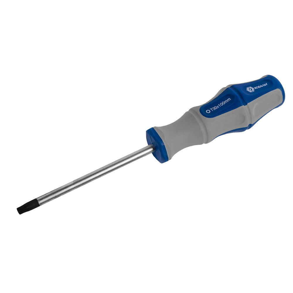 Отвертка с подвесом Torx Tamper-30х100 мм КОБАЛЬТ Ultra Grip CR-V 910-089
