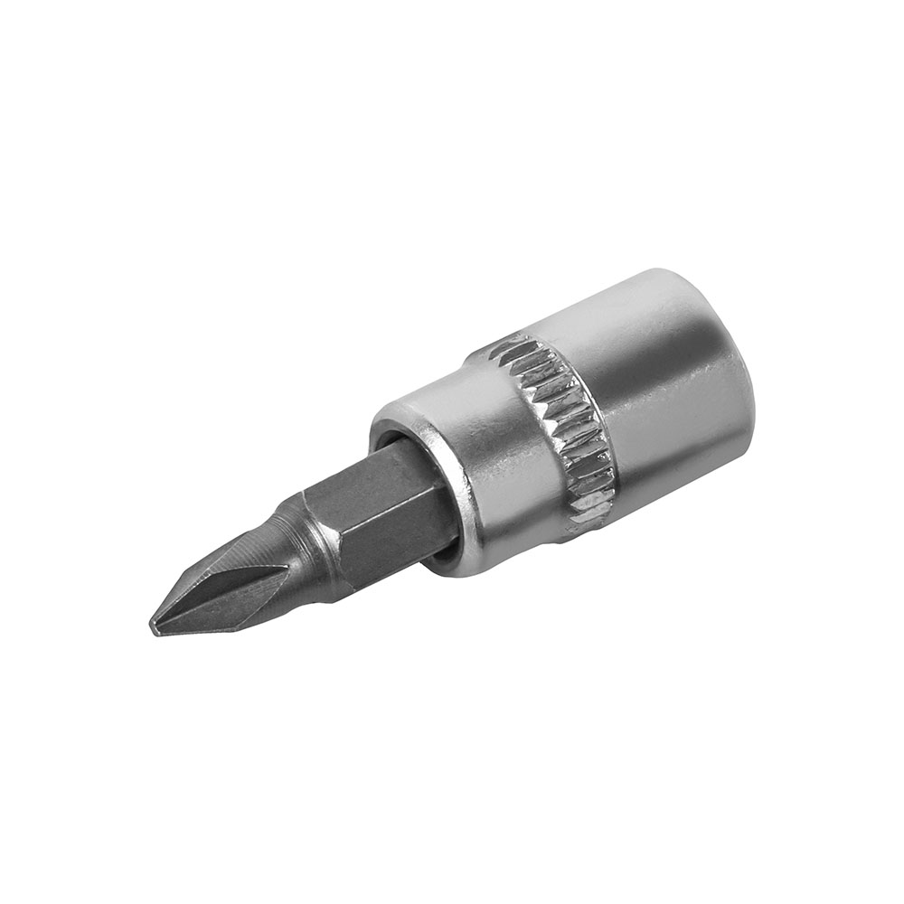 Головка торцевая со вставкой КОБАЛЬТ 1/4", PH1, CR-V, подвес (923-408)
