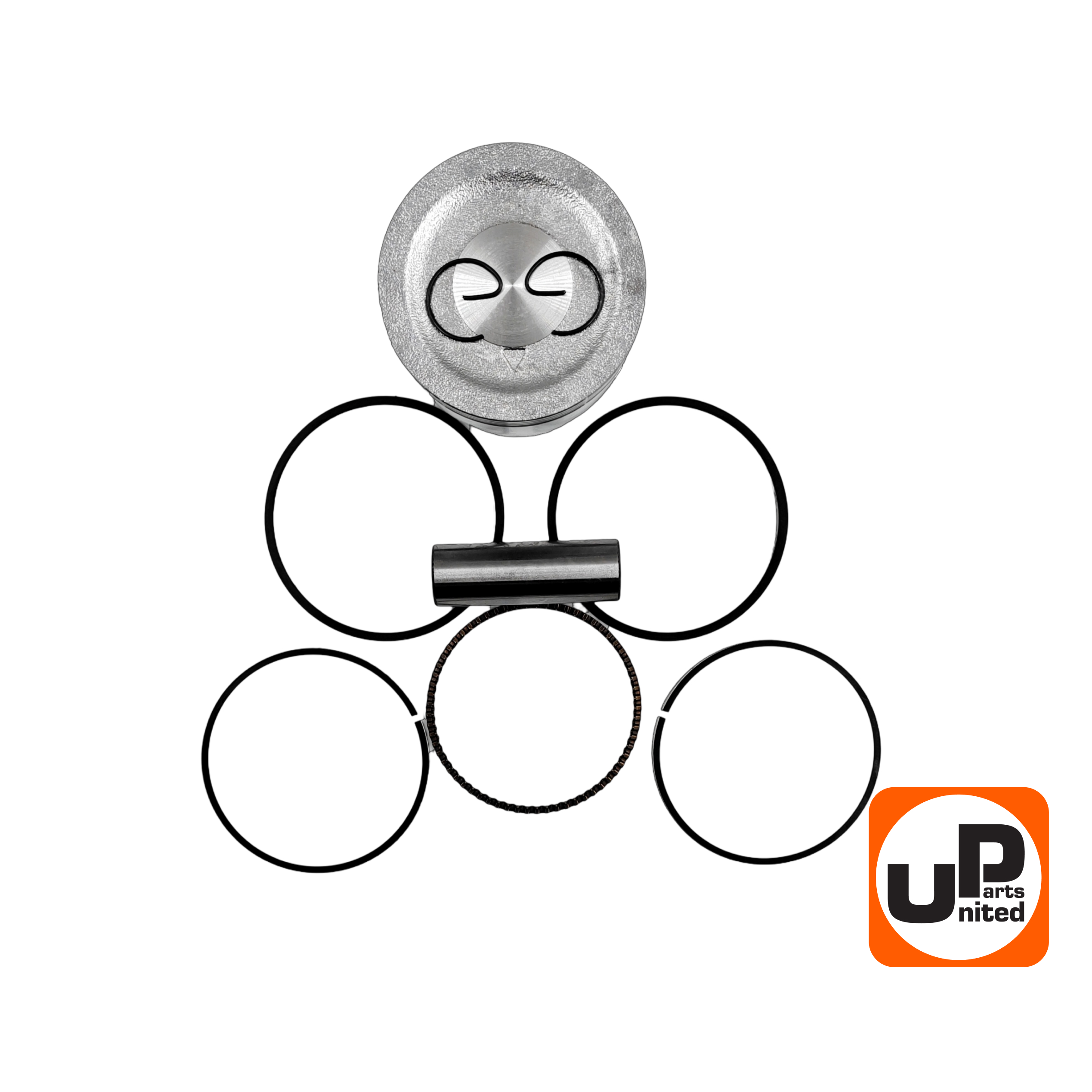 Поршень в сборе UNITED PARTS 168F, GX200 Ø68×49мм (кольцо 1,5мм), шт