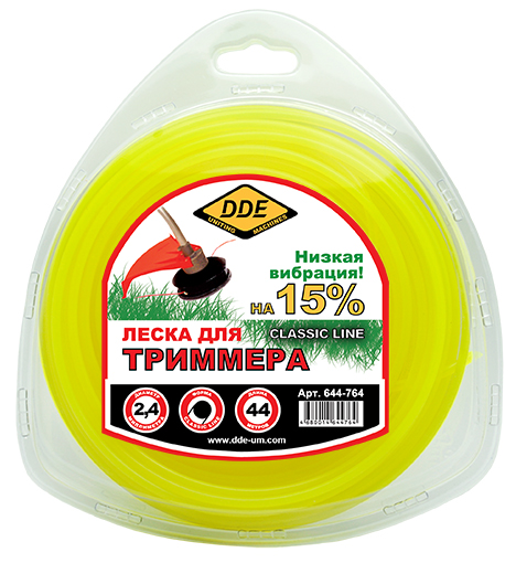 Корд триммерный (2.4 мм; 44 м; круг) DDE 644-764