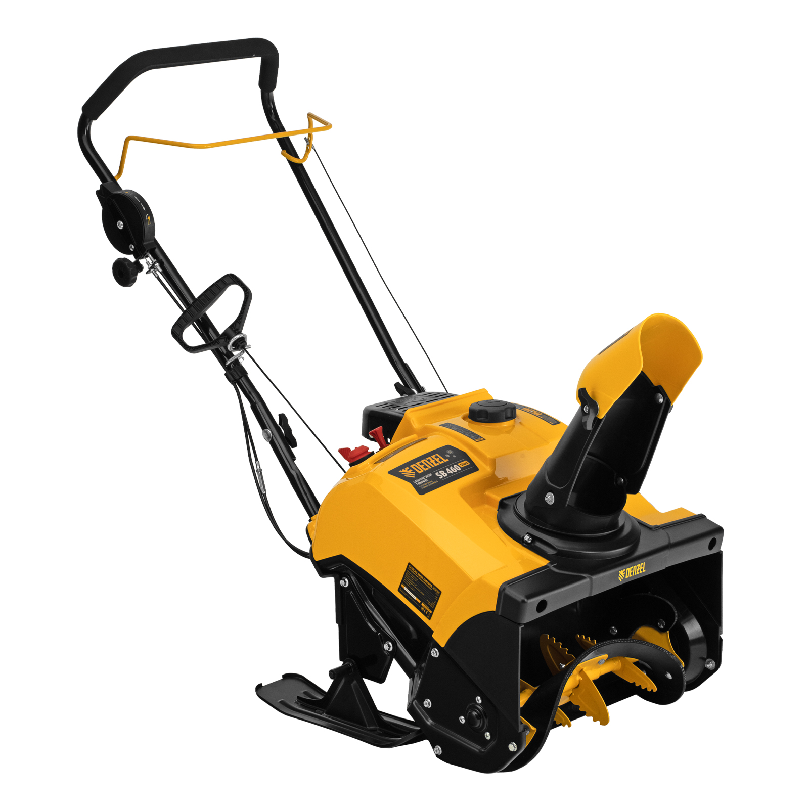 Бензиновая снегоуборочная машина SB 460 Sled, 99cc, лыжи ручной старт Denzel
