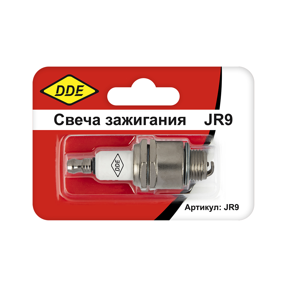 Свеча зажигания DDE - JR9 (Champion RJ19LM, Bosch WR11EO, NGK BR2LM) "Эльф", "Тролль", все газ (JR9), шт