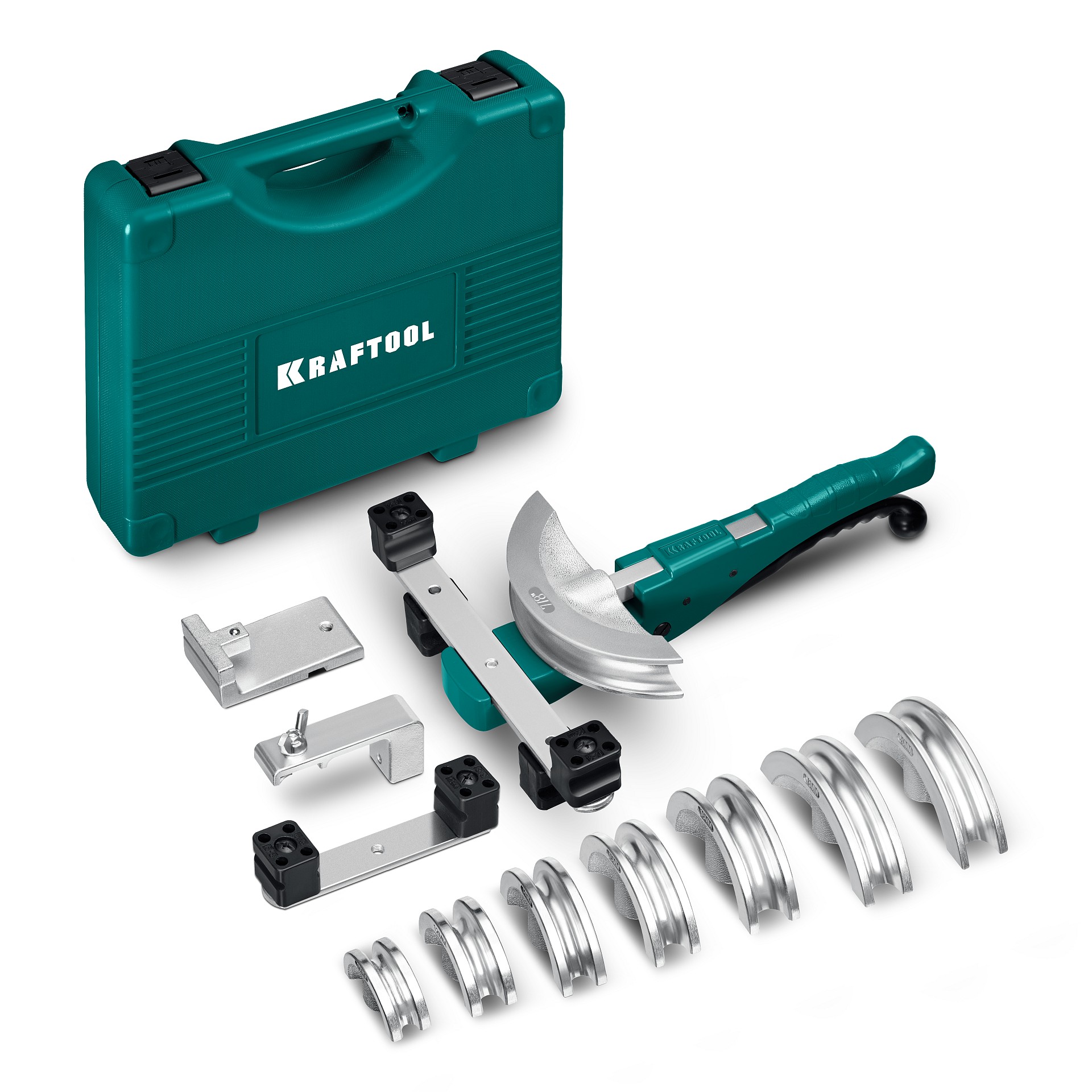 KRAFTOOL 19в1, 3/8 - 7/8”, 10 - 22мм, рычажный трубогиб арбалетного типа (23502-H9)