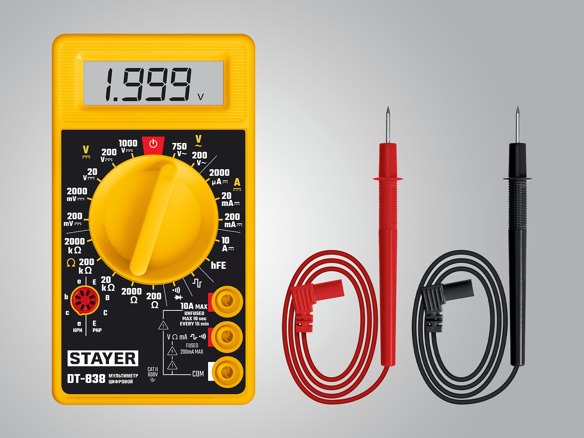 STAYER DT-838 Цифровой мультиметр (45306)