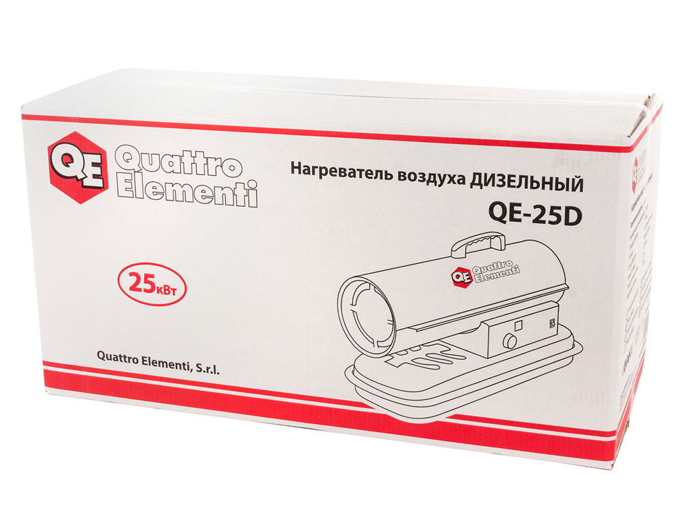 Нагреватель воздуха дизельный прямого нагрева QUATTRO ELEMENTI QE- 25D