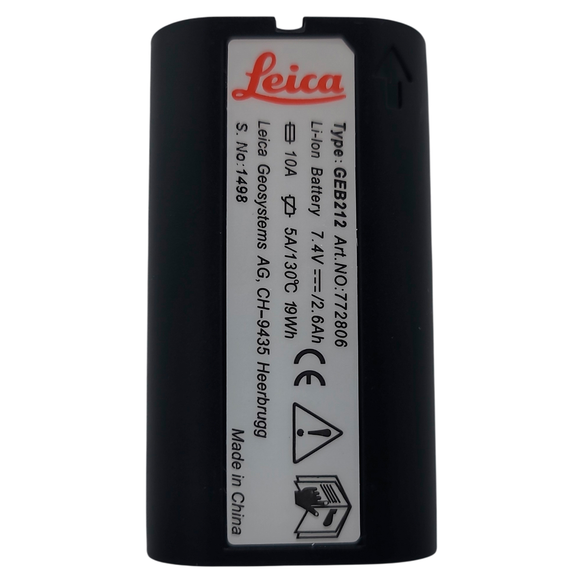 RGK Аккумулятор типа LEICA GEB212 для TS/GNSS (7.4V 2.6Ач Li-Ion) аналог