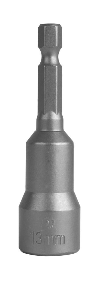 Головка торцевая ПРАКТИКА "Профи" магнитная 13 х 65 мм с хвостовиком HEX 1/4" (1шт), блистер