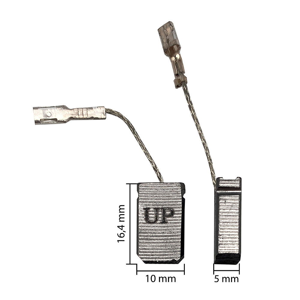 Щетка графитовая UNITED PARTS для BOSCH GWS8-125/10-125/14-125  (аналог 1607014176), шт