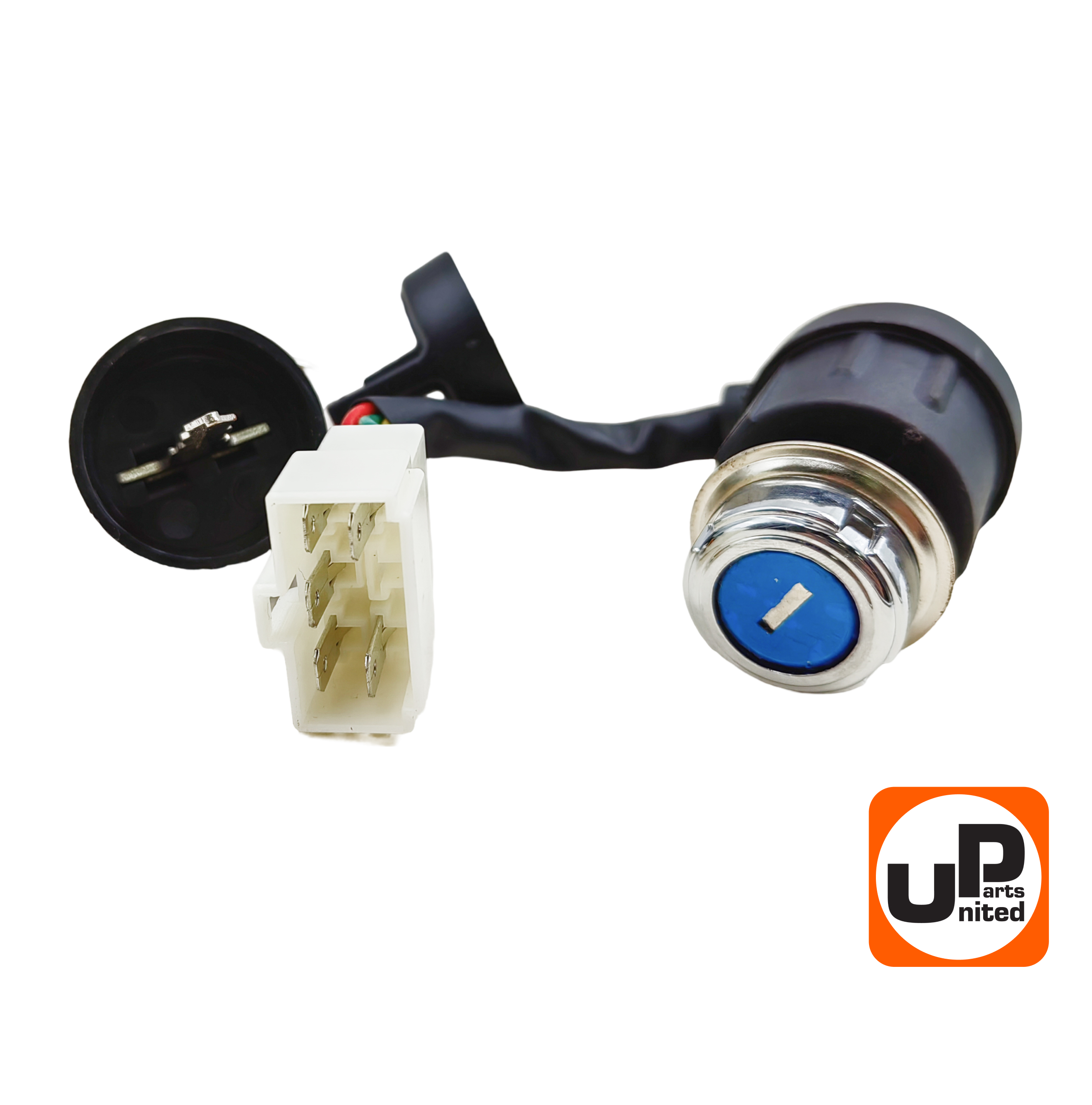 Замок зажигания UNITED PARTS универсальный, с ключом / 5 контактов (90-1042), шт