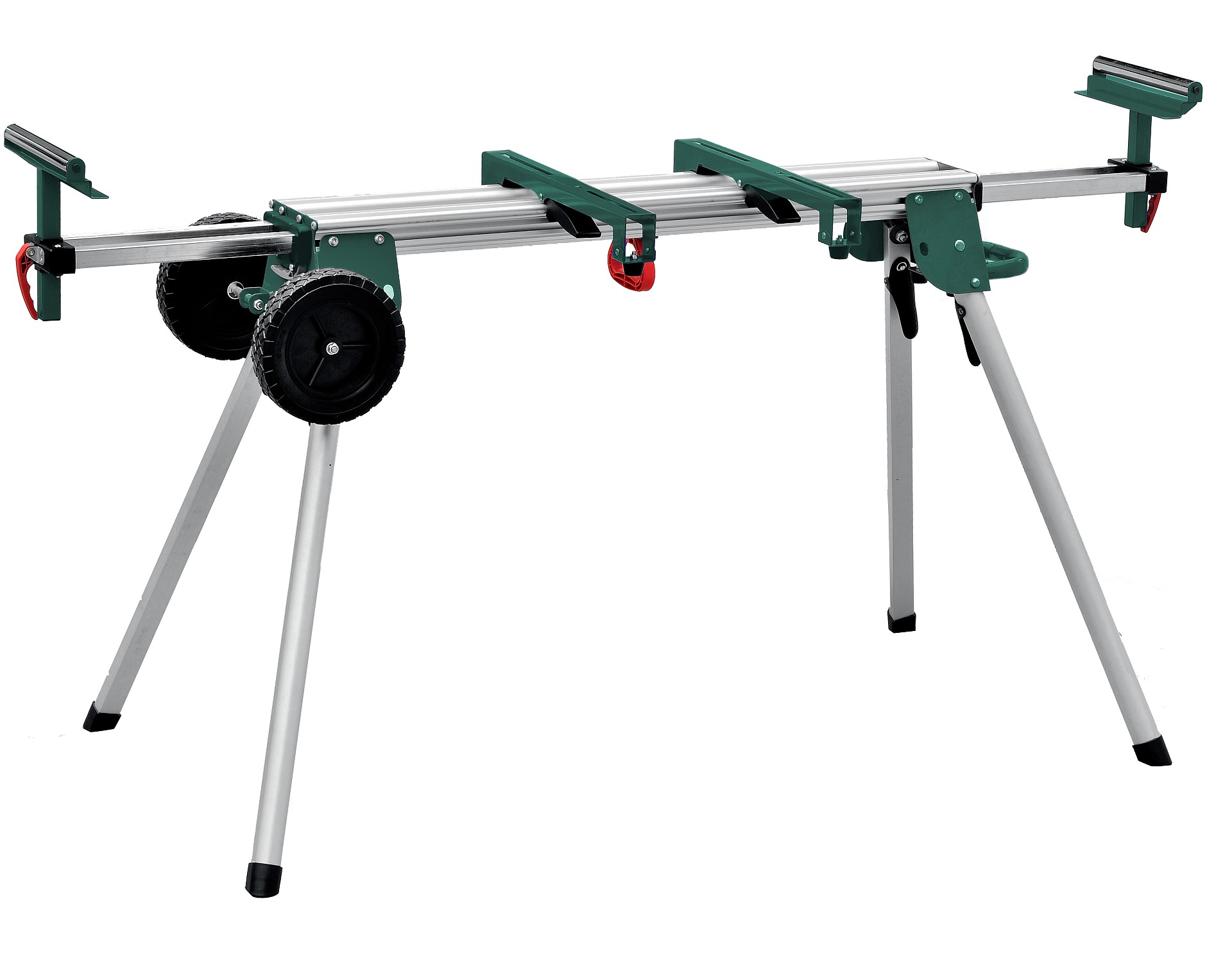 KRAFTOOL MSA-1200 U, (1120-2650)х765х970 мм, алюминиевый мобильный стол для торцовочных пил с ручкой и колесами (38782-2)