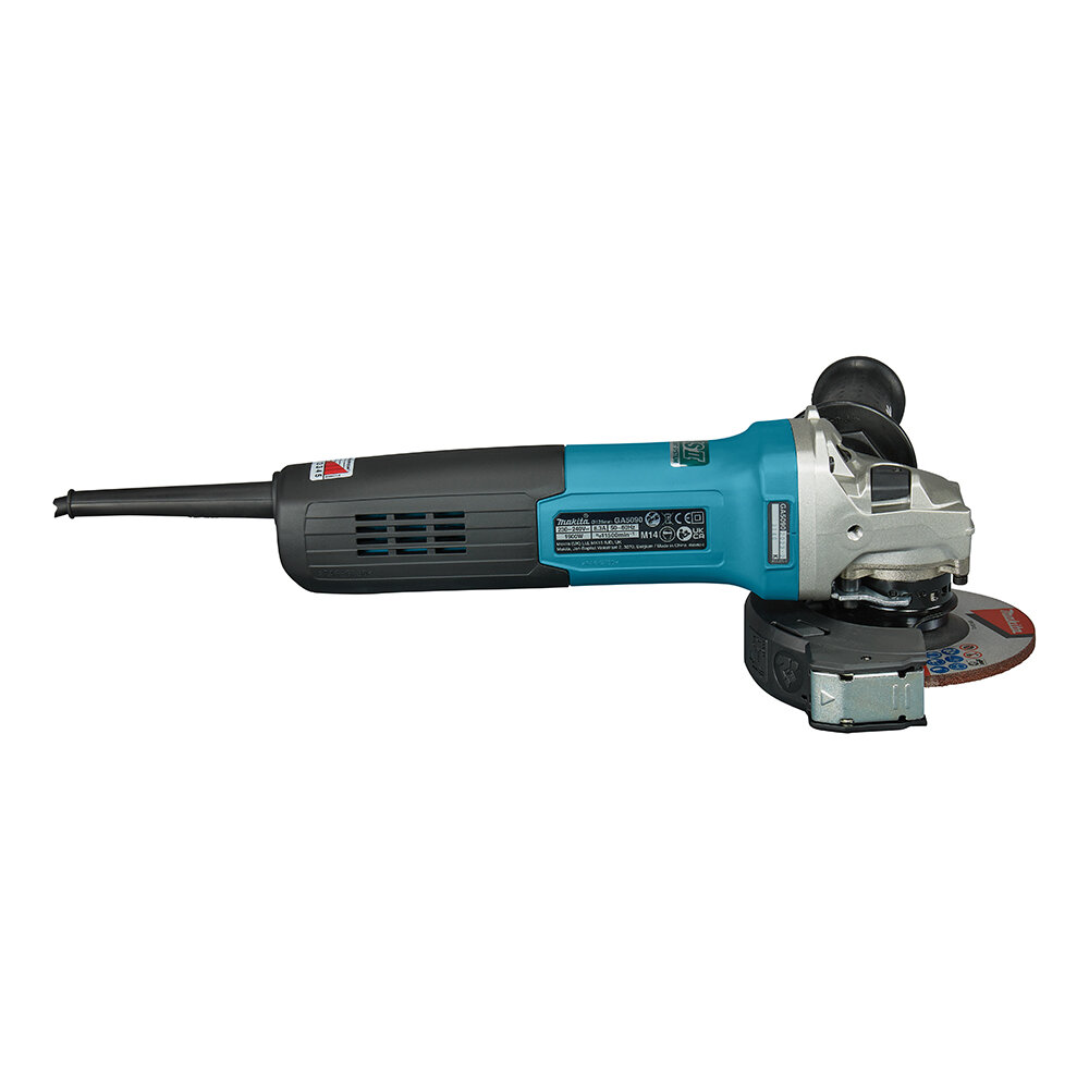Шлифмашина угловая MAKITA GA5090X01 (ф125мм,1900Вт,2800- 11500 об\м, регулировка/стабилизация об., слайдер, AFT, SJSII, пл. пуск, безынстр. , шт