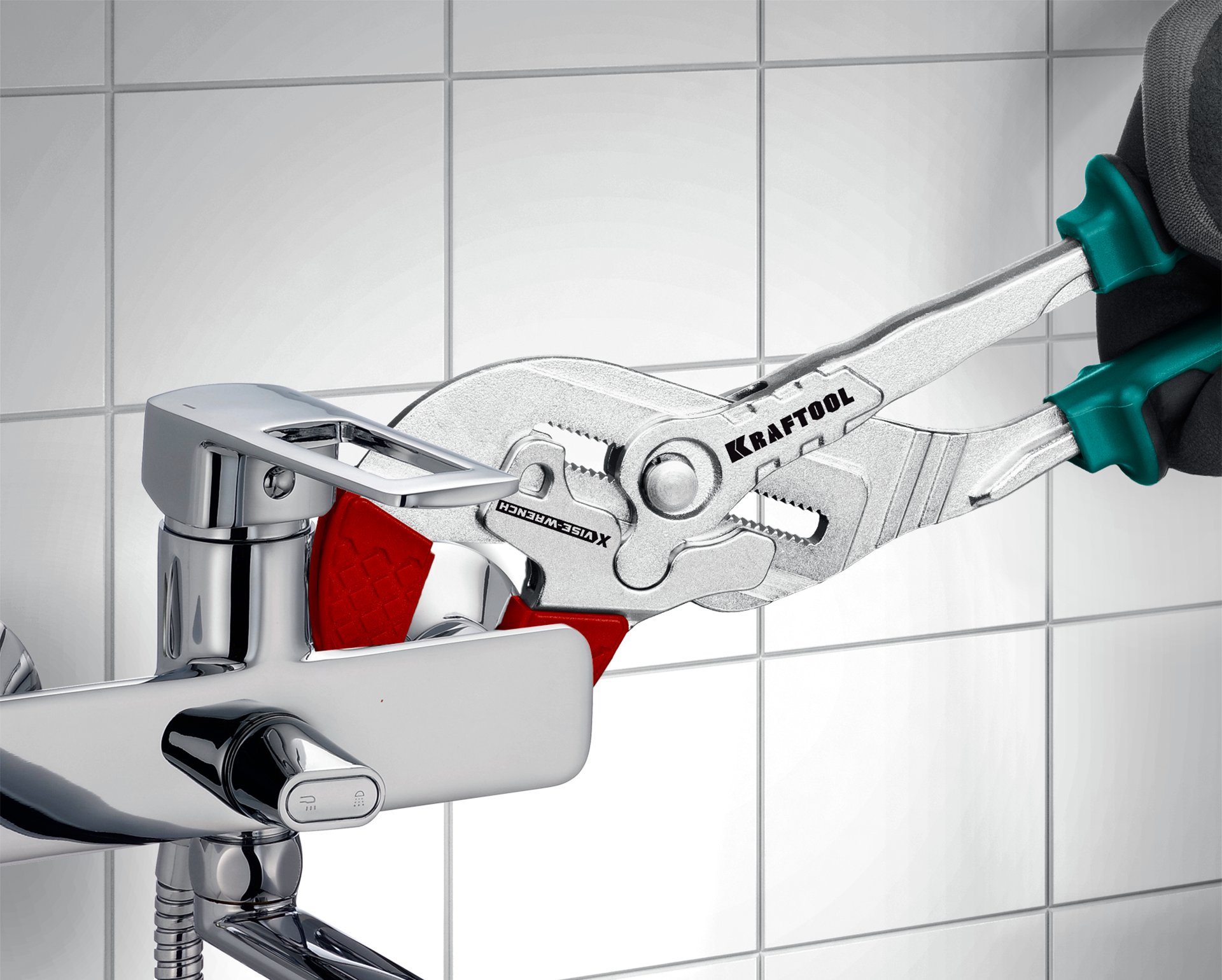 KRAFTOOL Vise-Wrench X 300 мм, Клещи переставные-гаечный ключ (22069)