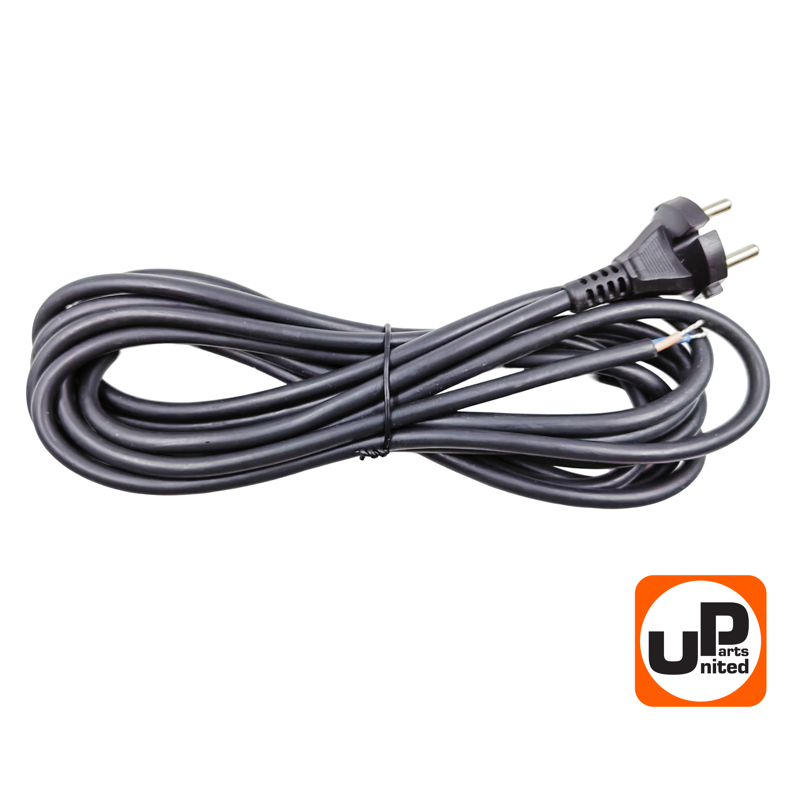Шнур сетевой UNITED PARTS 2×1,5 мм.кв. - 4,0 м, ПГА-ВП (медь, термоэластопласт ±50С°) (90-0451), шт