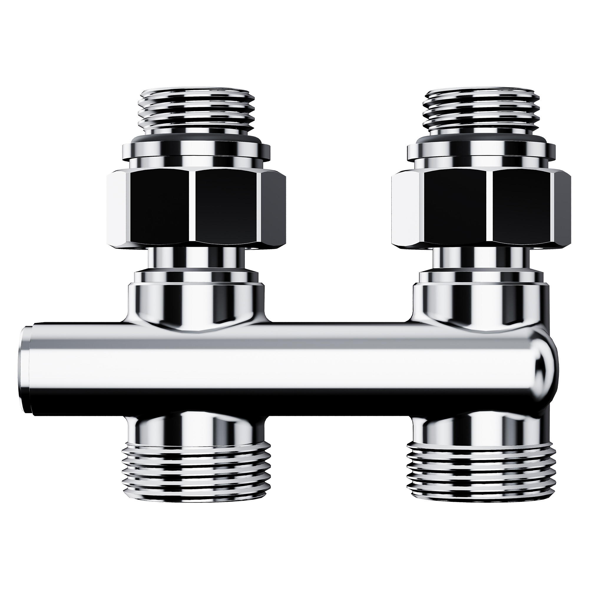 Узел нижнего подключения перекрестный Royal Thermo Design прямой 1/2"х3/4" EK (хром)