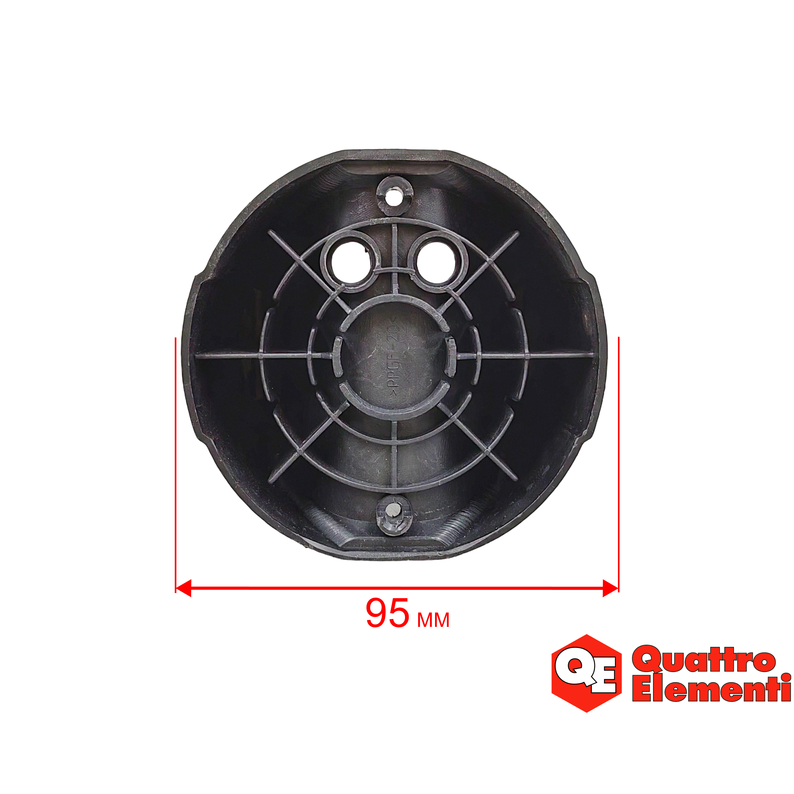 Ручка-рукоятка QUATTRO ELEMENTI D750F Inox верхняя (770-728-004), шт