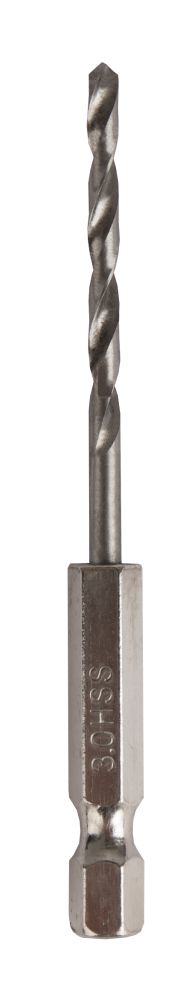 Сверло по металлу HEX 1/4" ПРАКТИКА   Р6М5 3,0 х 81 мм (1шт.) блистер