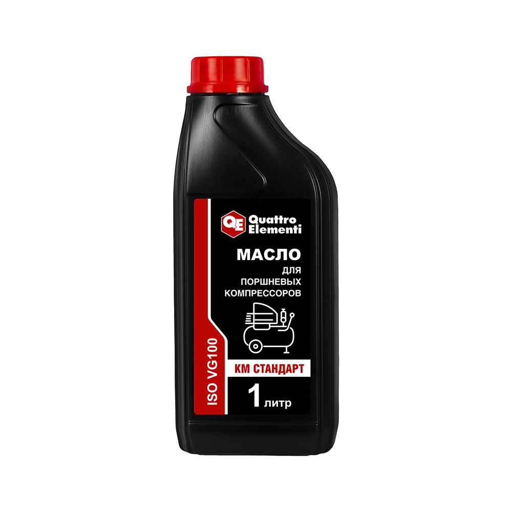 Масло для компрессоров QUATTRO ELEMENTI минеральное КМ Стандарт 1,0 л, канистра (925-143), шт