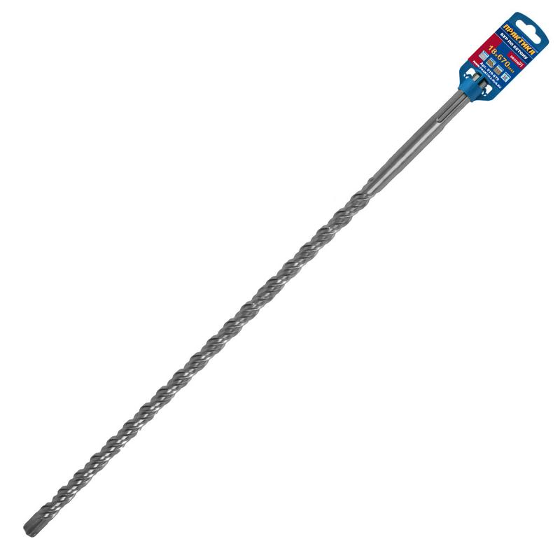 Бур SDS-MAX ПРАКТИКА  18 х 530/670мм, КВАДРО, серия Эксперт, по бетону