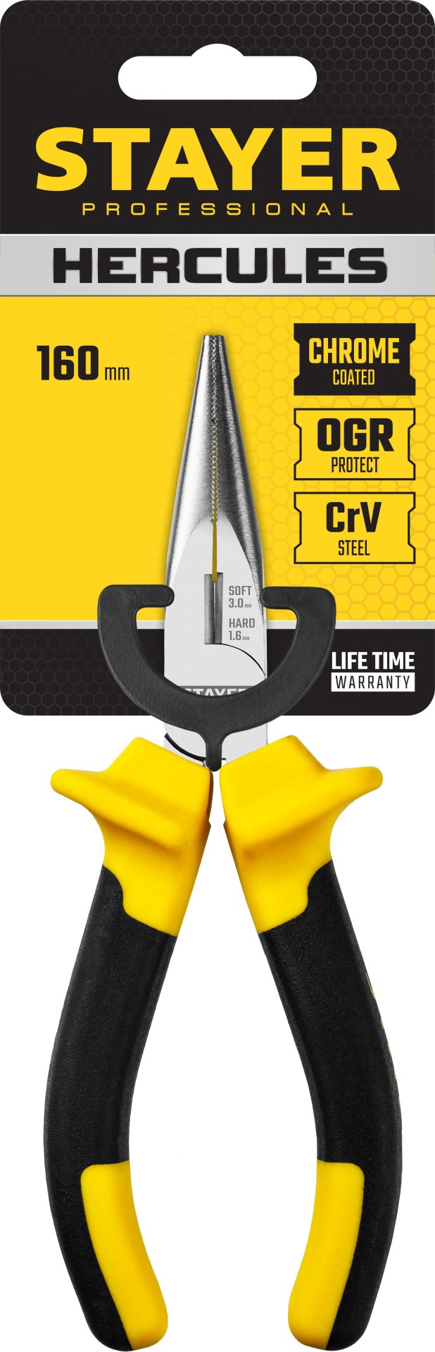 STAYER Hercules, 160 мм, тонкогубцы, Professional (2203-3-16)