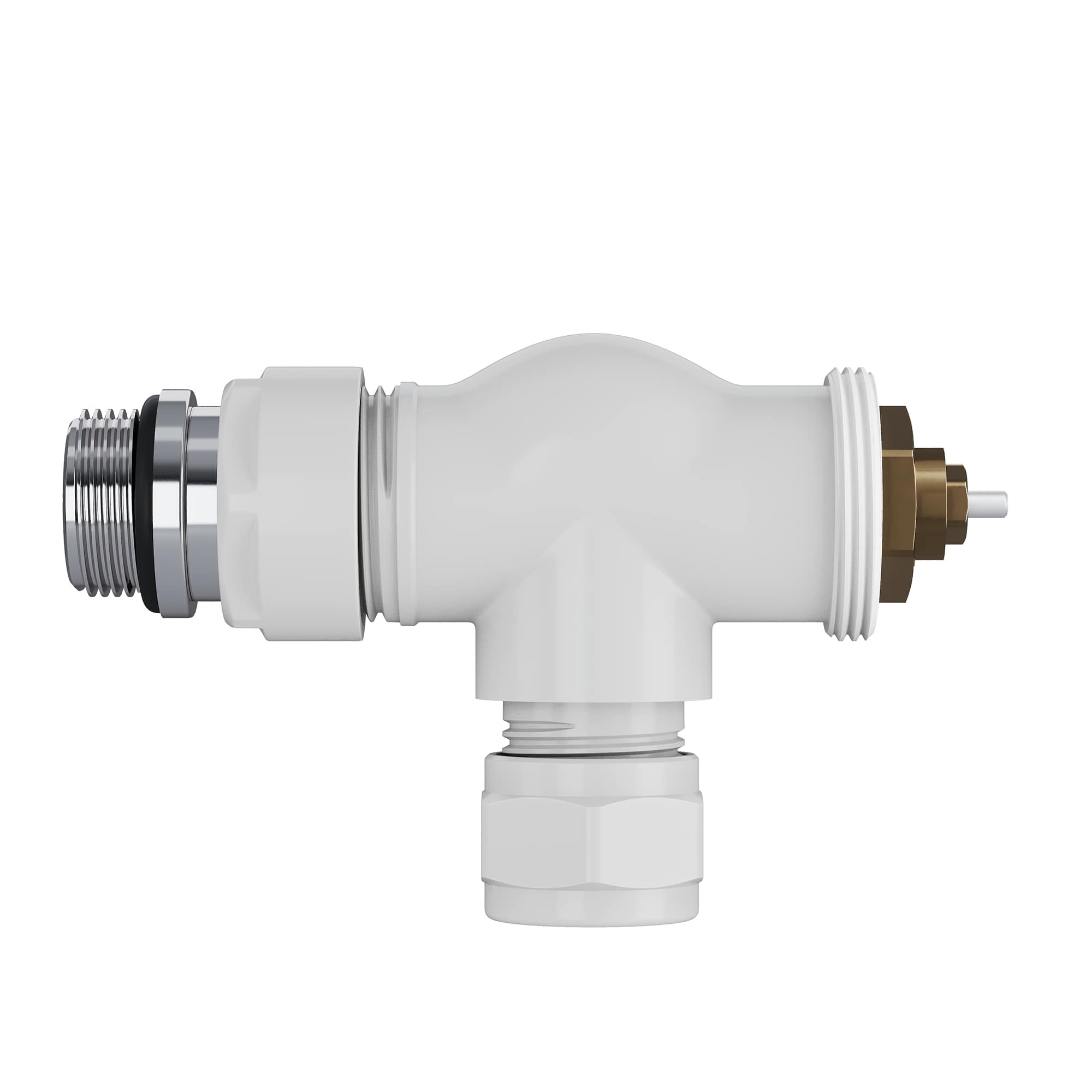 Набор термостатический осевой Royal Thermo Design Pro 15мм М30х1,5 (Белый)