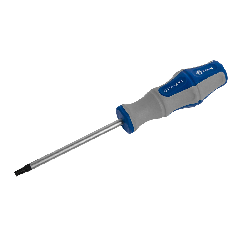Отвертка с подвесом Torx Tamper-27х100 мм КОБАЛЬТ Ultra Grip CR-V 910-072