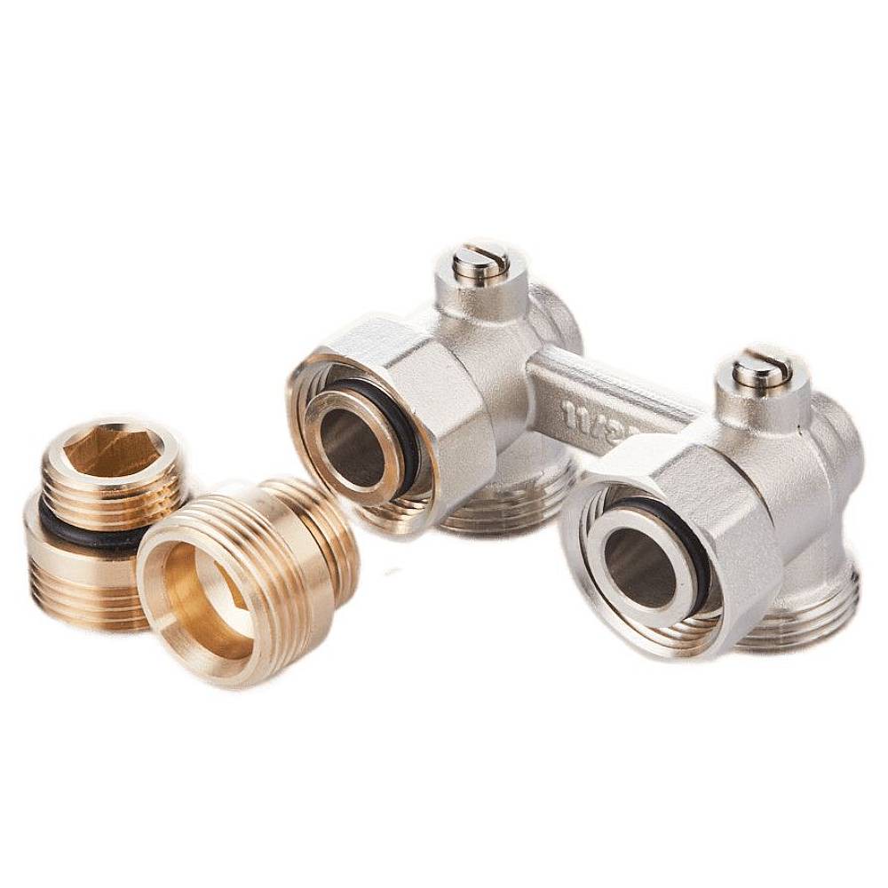 Узел нижнего подключения угловой ROYAL THERMO ½"х3/4"EK