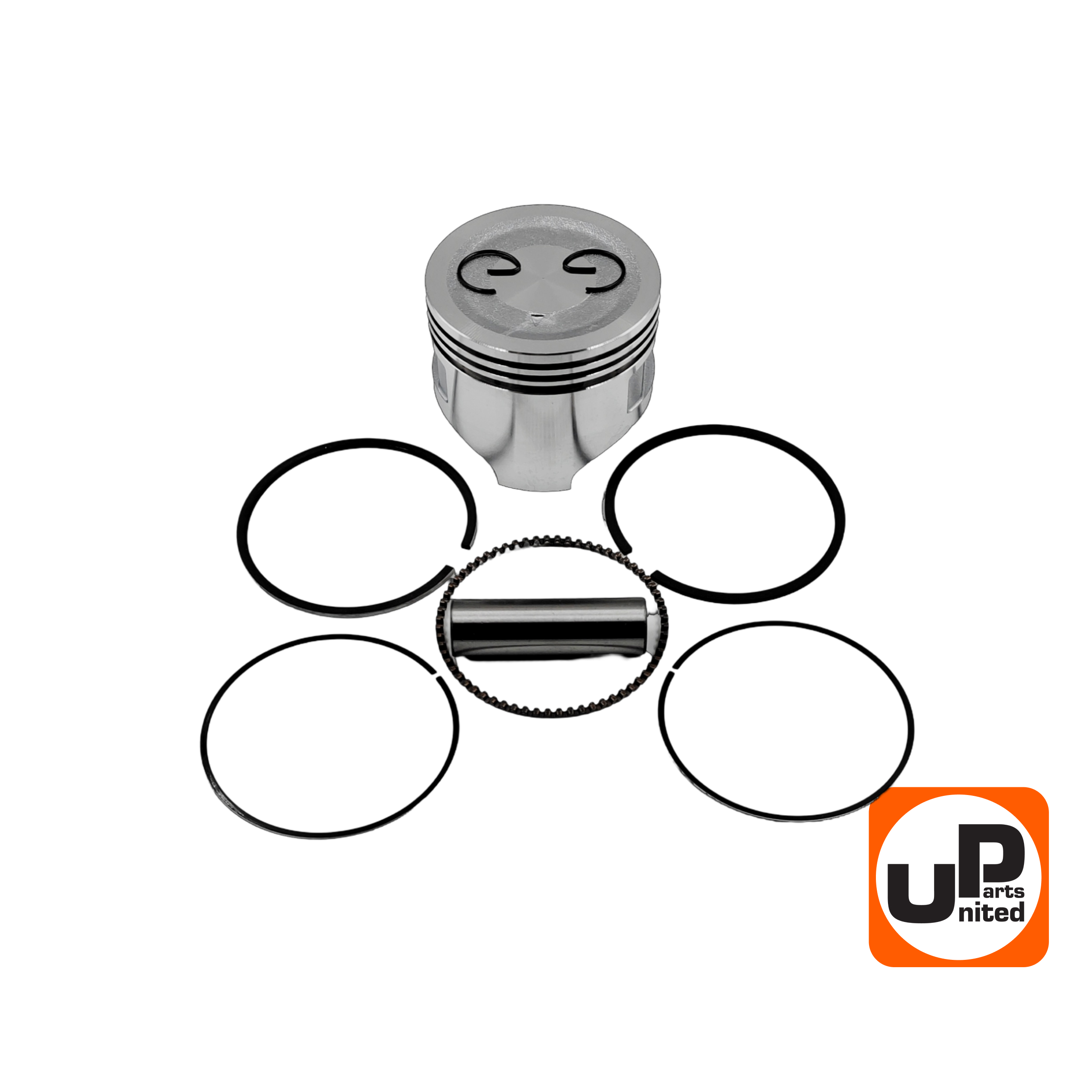 Поршень в сборе UNITED PARTS Ø77мм 177F (кольцо 2,0мм), шт