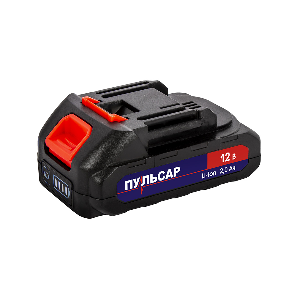 Аккумулятор ПУЛЬСАР 12В, 2,0Ач, Li-Ion, слайдер, шт