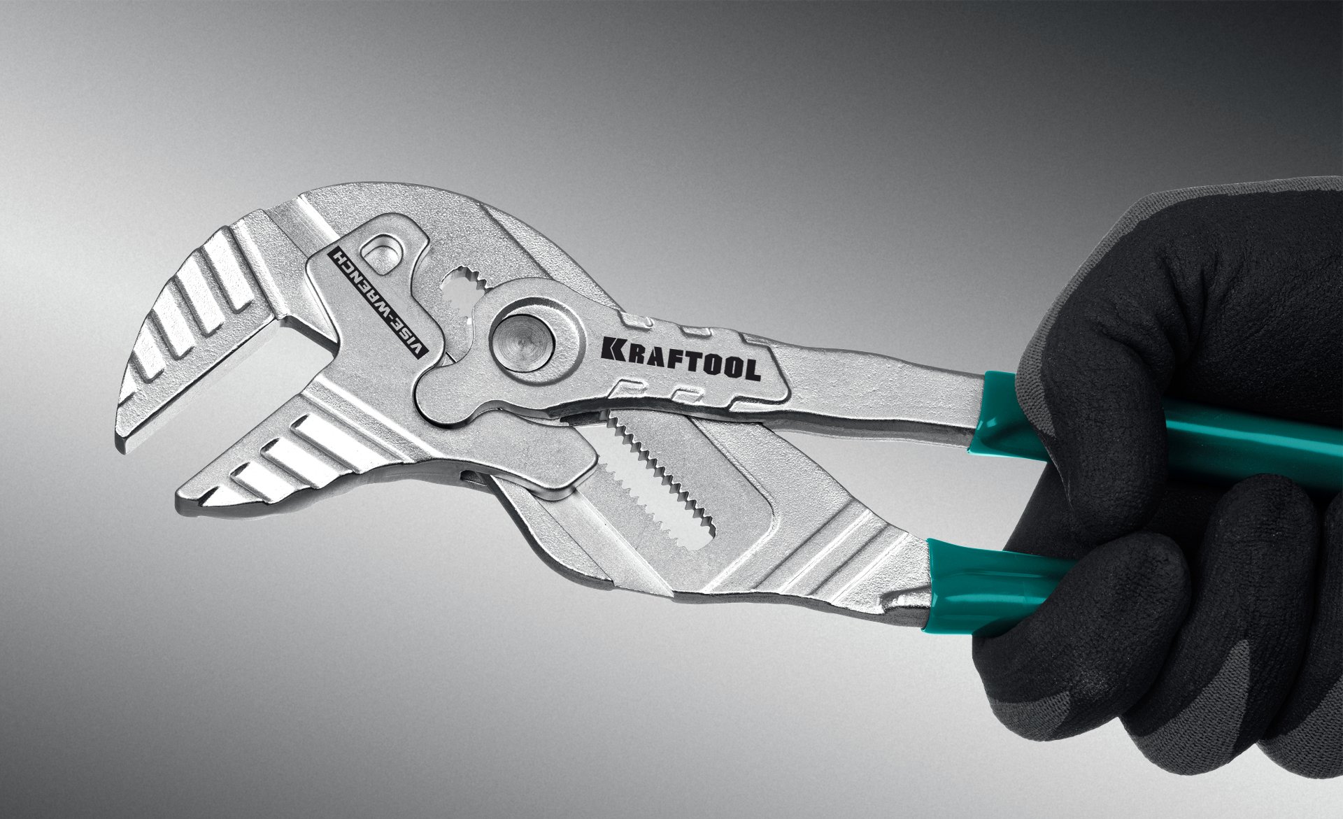 KRAFTOOL Vise-Wrench, 300 мм, клещи переставные-гаечный ключ (22068)
