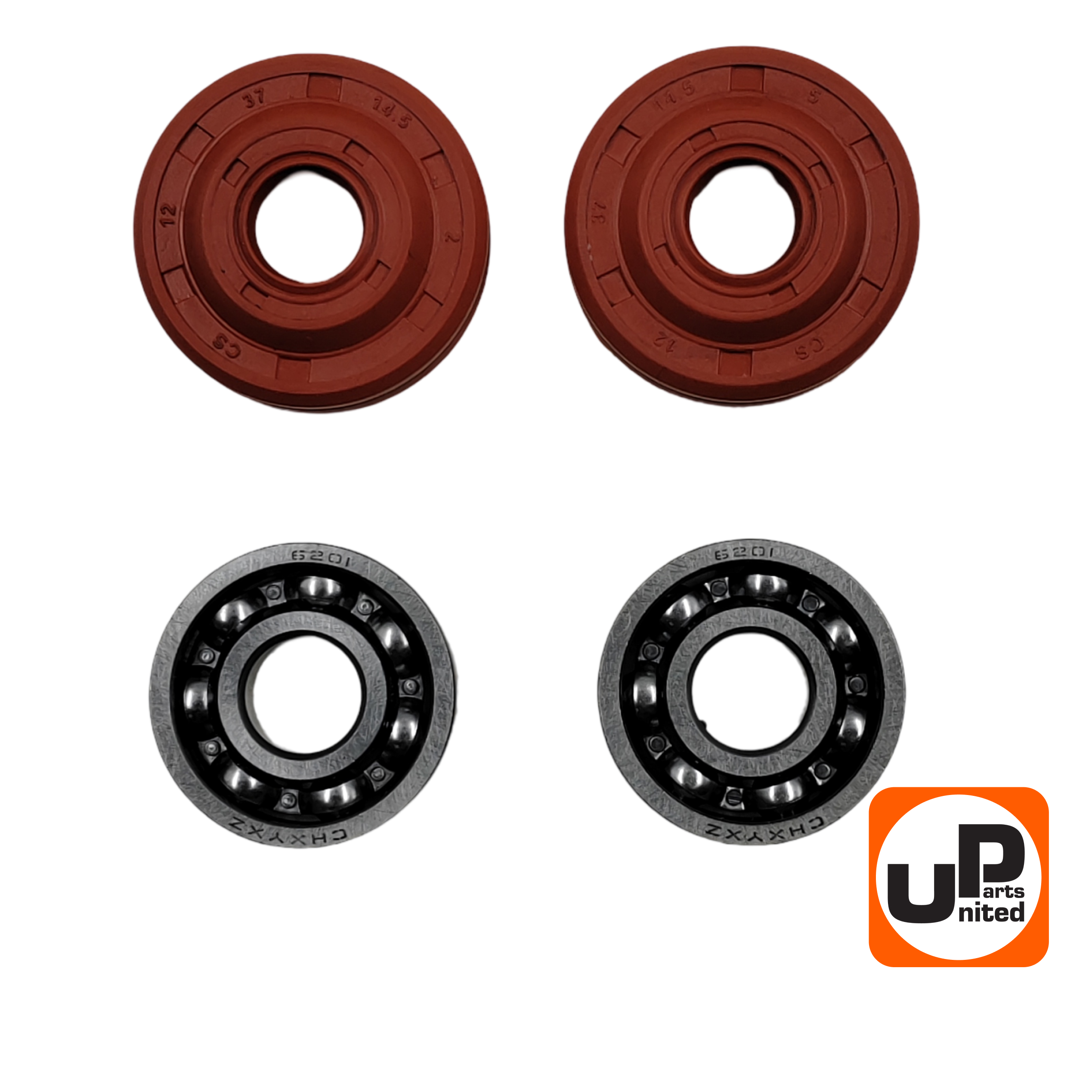 Подшипник коленвала UNITED PARTS для HUS 137/142, PART 351 с сальником, набор 2шт   5300563-63, пар