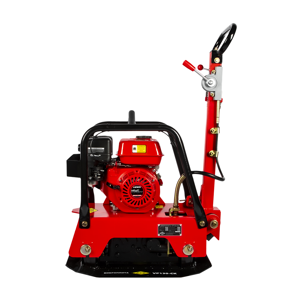 Виброплита DDE VP130-СK (дв. Loncin, 6,5 л.с., плита 630×400 мм, до 350 кв. м/час, 135 кг, гл. упл. 50 см, колеса), шт