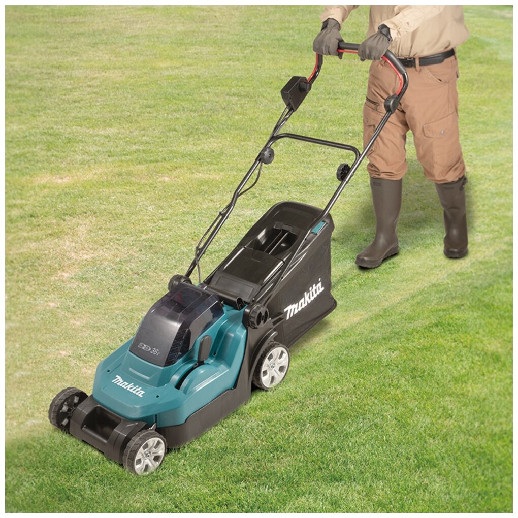 Газонокосилка аккумуляторная MAKITA DLM382Z (36В/2х18В, 38см, трав40л, без акк и з/устр) (DLM382Z), шт