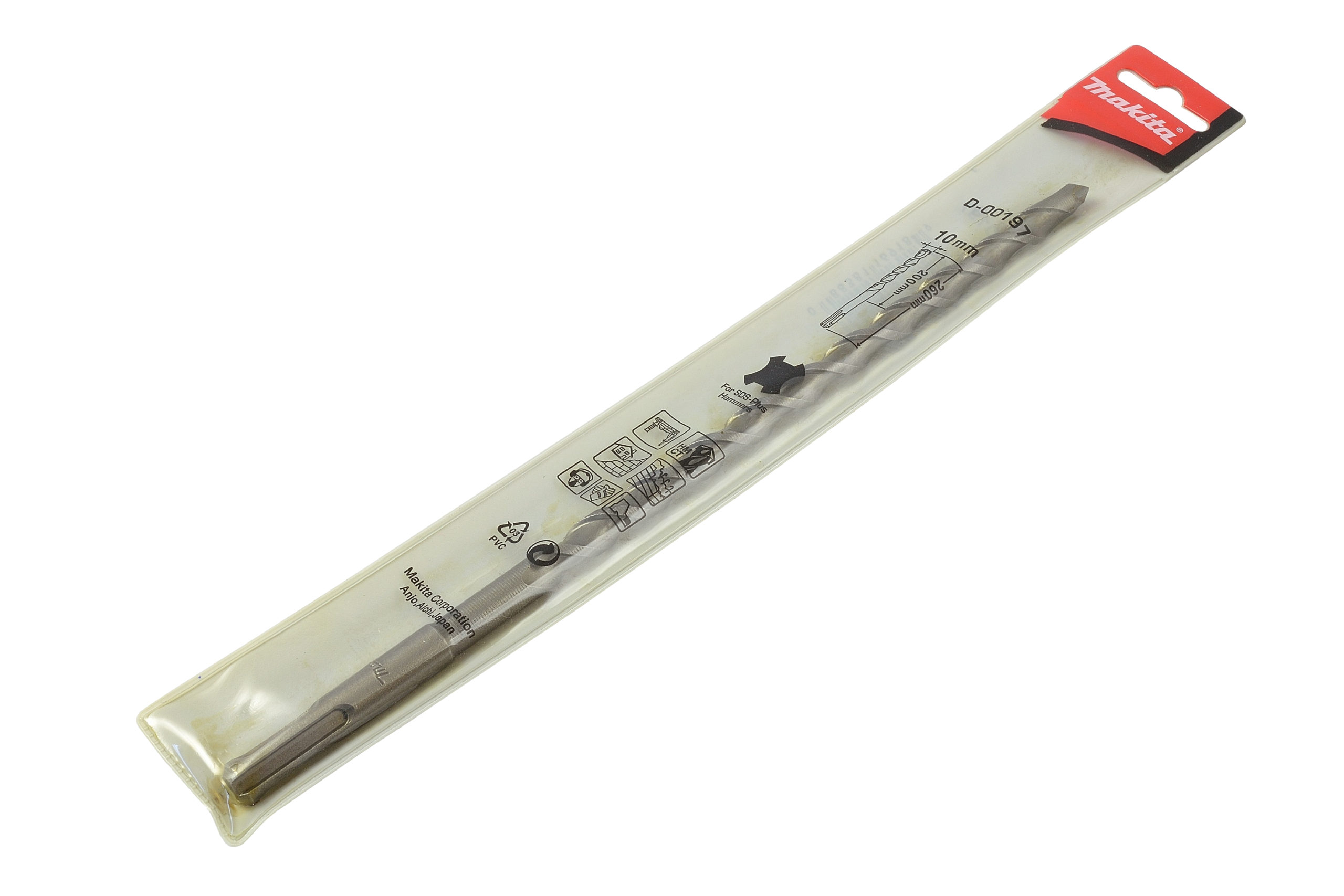 Бур SDS-plus MAKITA 10x260 (D-00197), шт