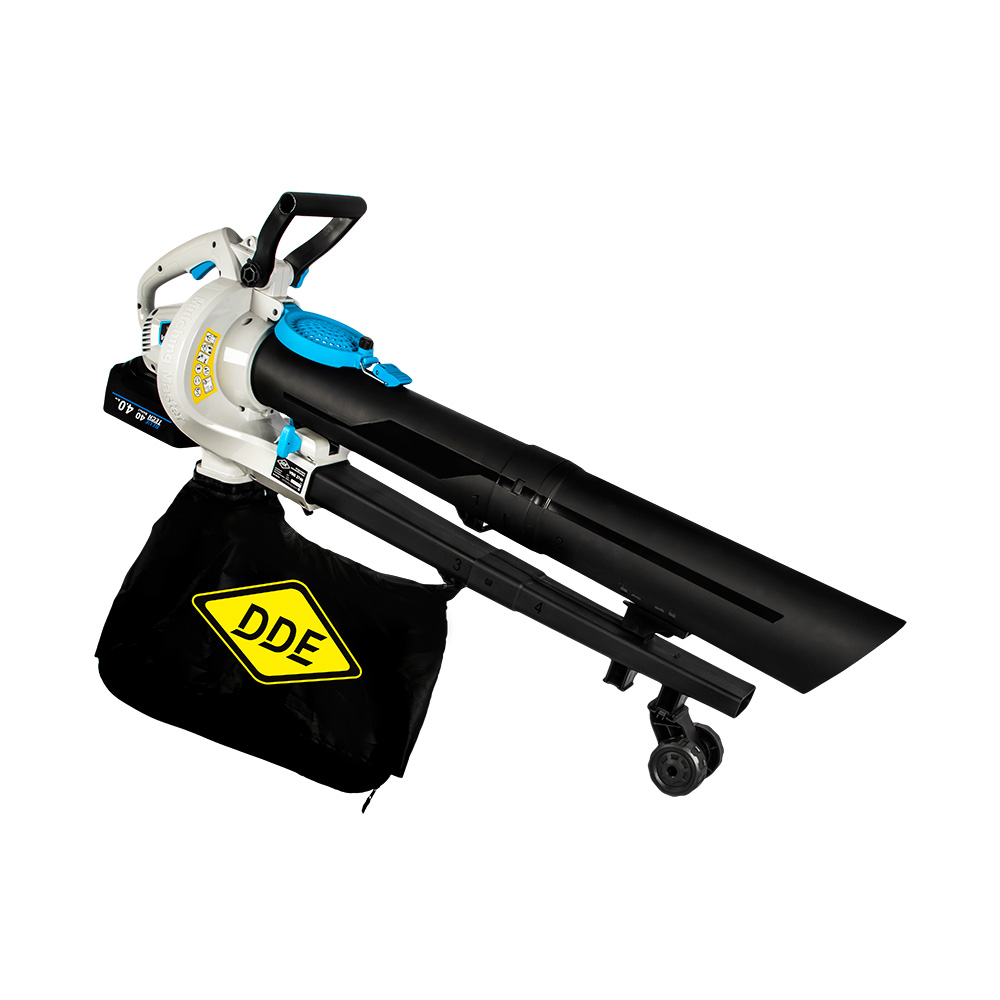 Воздуходув аккумуляторный DDE BlueTech VBB 2740 (обдув 270 м³/ч, скор., 52 м/с, всас-е 590 м³/ч, скор., 46 м/с, сборник, без ЗУ и АКБ), шт