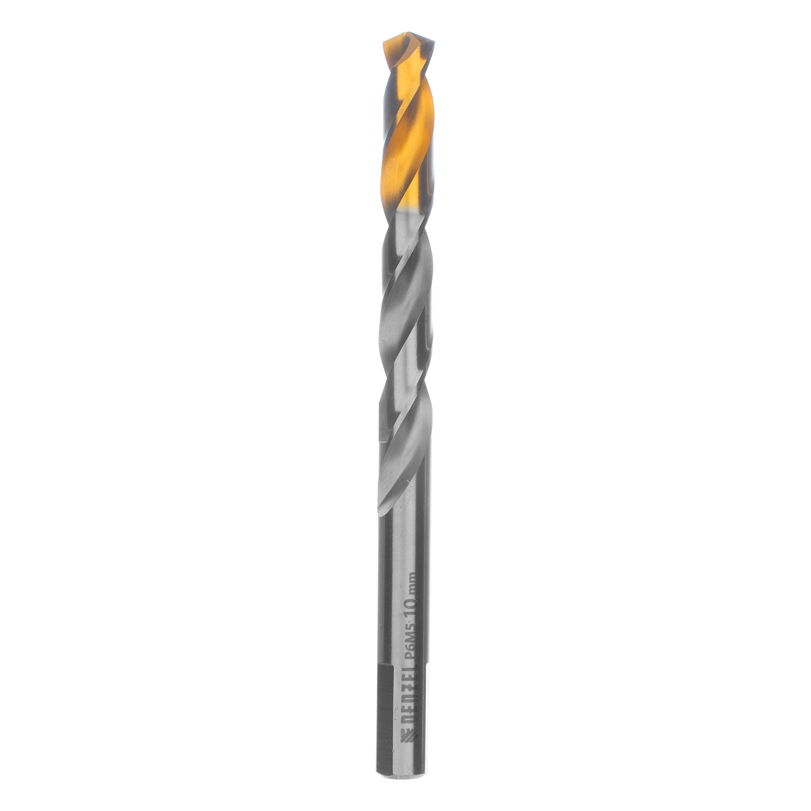Сверло спиральное по металлу 10 x 133 мм, Р6М5, Golden Tip  Denzel