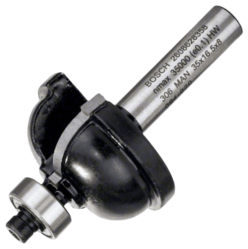 Фреза для фрезерных машин кромочная калевочная BOSCH 35/16,5/8 мм (1 шт.) коробка (2608628358), шт