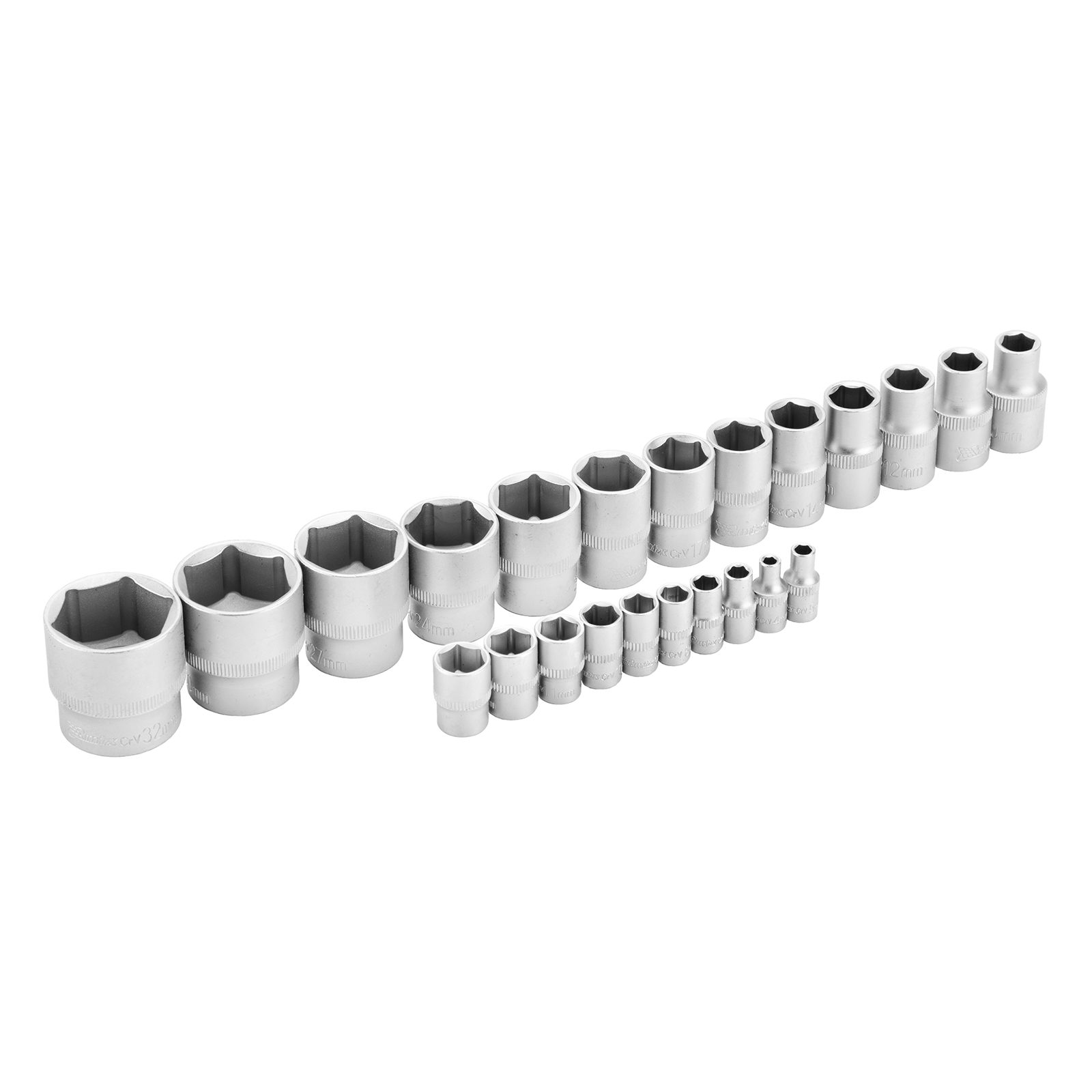 Набор инструментов, 1/2", 1/4", пластиковый кейс 76 предметов MTX