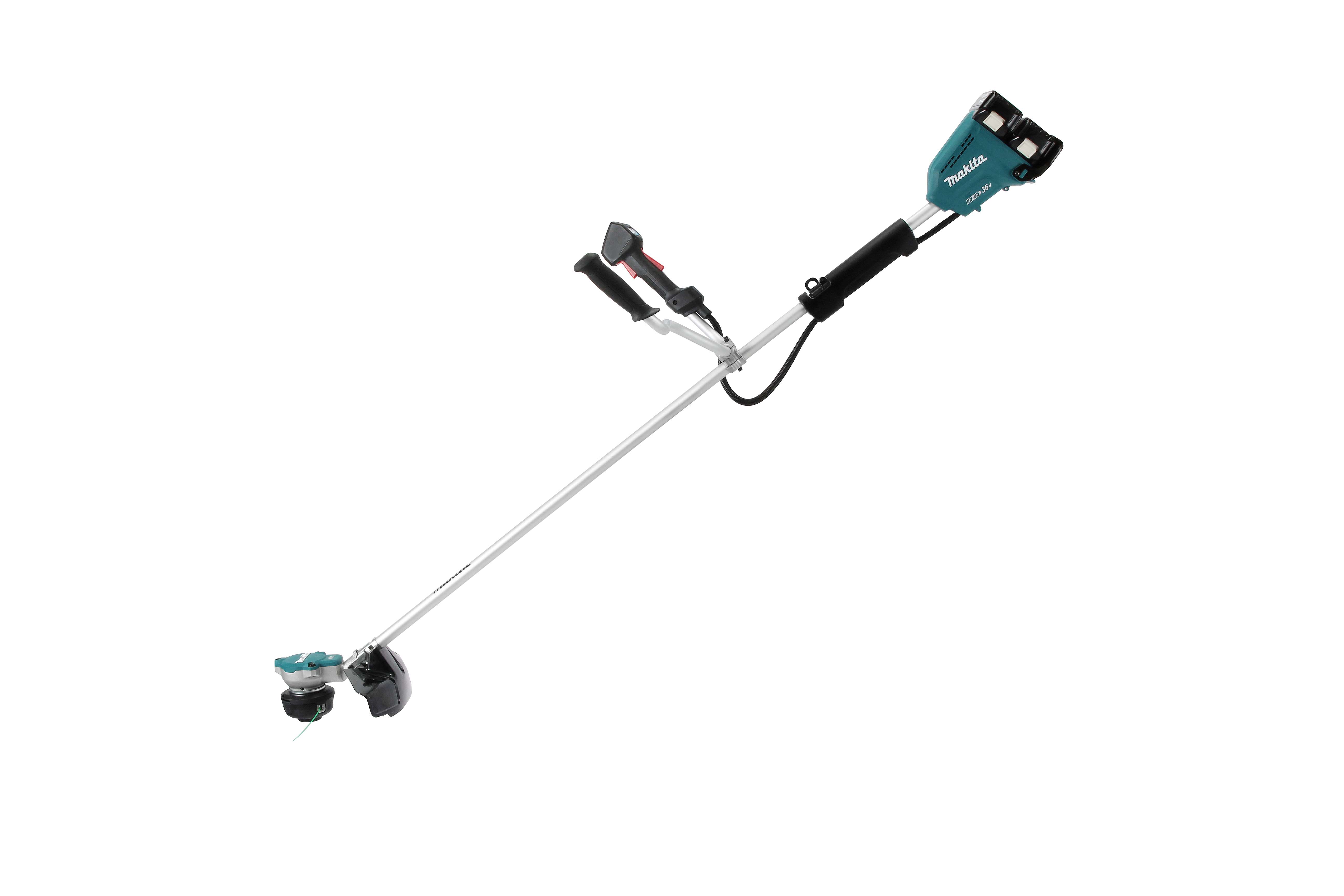 Триммер аккумуляторный MAKITA DUR368AZ (LXT BL2х18В,550Вт, велорукоятка,нож4T,d-23см,М10xLH,ADT,AFT), шт