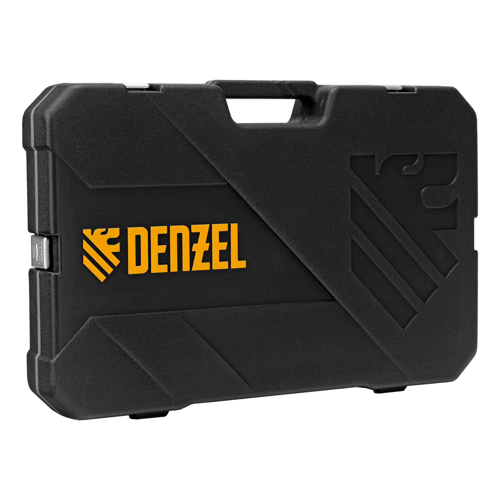 Набор инструментов, 1/2", 1/4", CrV, S2, пластиковый кейс, 122 предмета Denzel