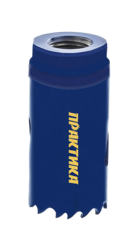 Коронка биметаллическая ПРАКТИКА  25 мм (1"), (1шт), клипса