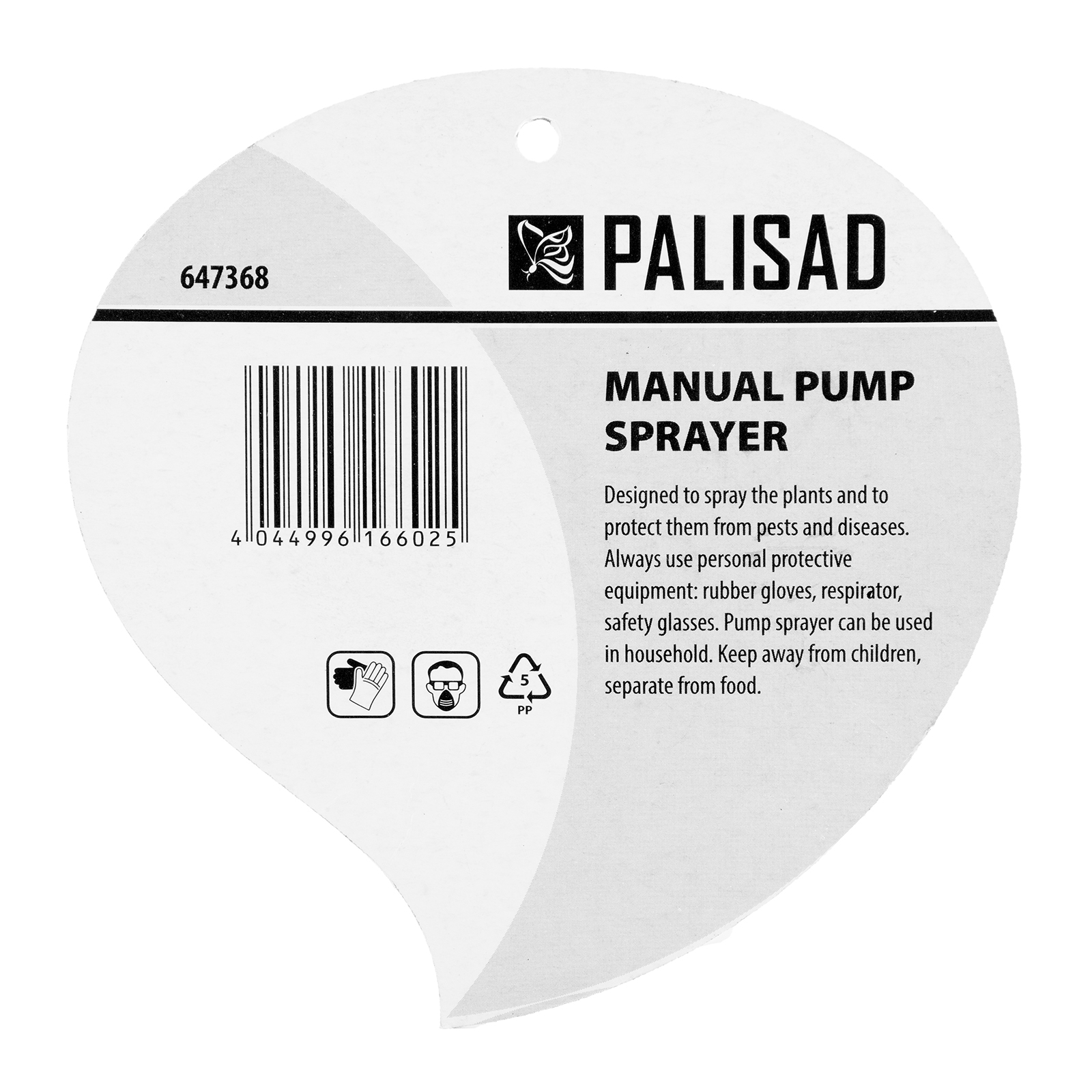 Опрыскиватель 1 л, ручной, с насосом Palisad