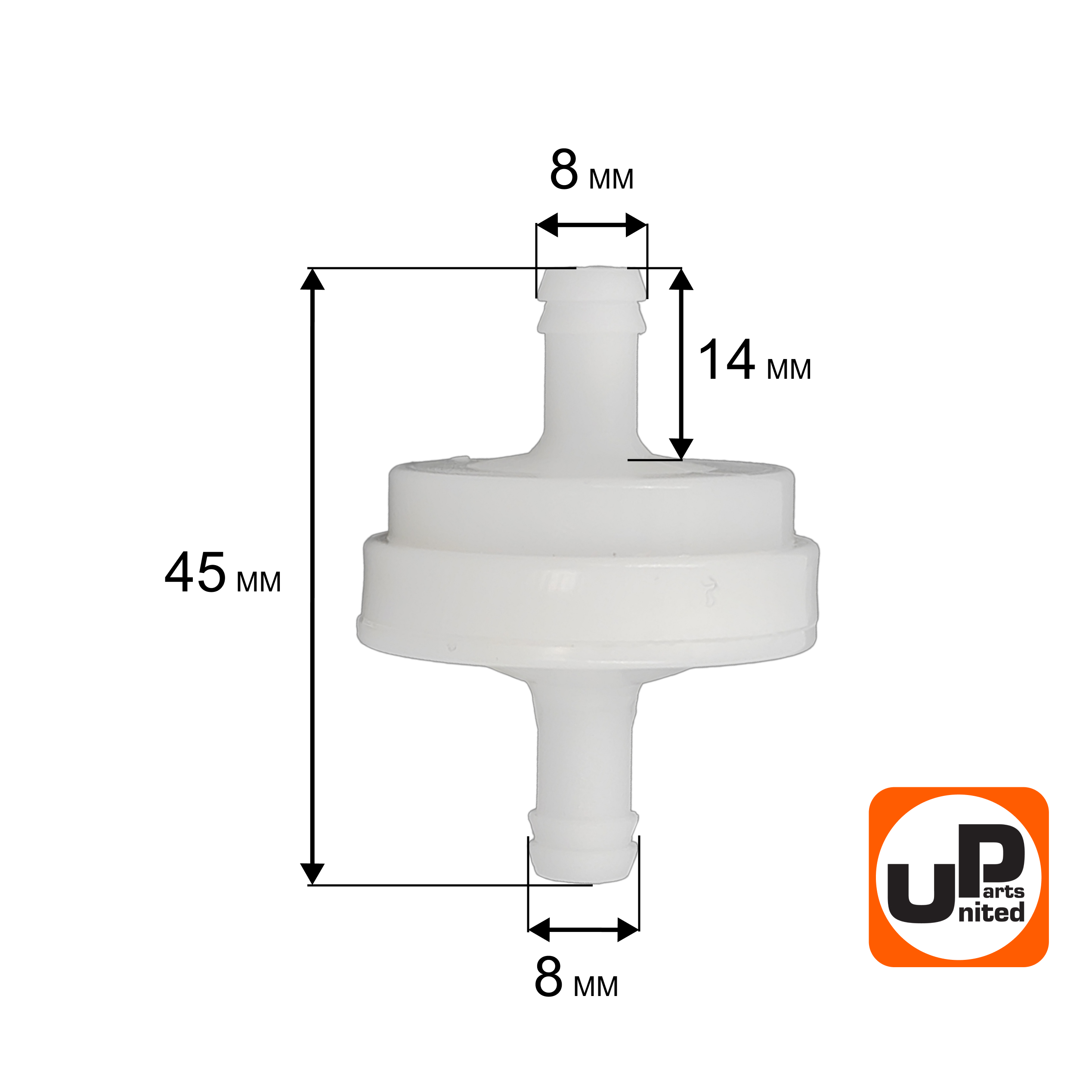 Фильтр топливный UNITED PARTS для B&S (394358), шт