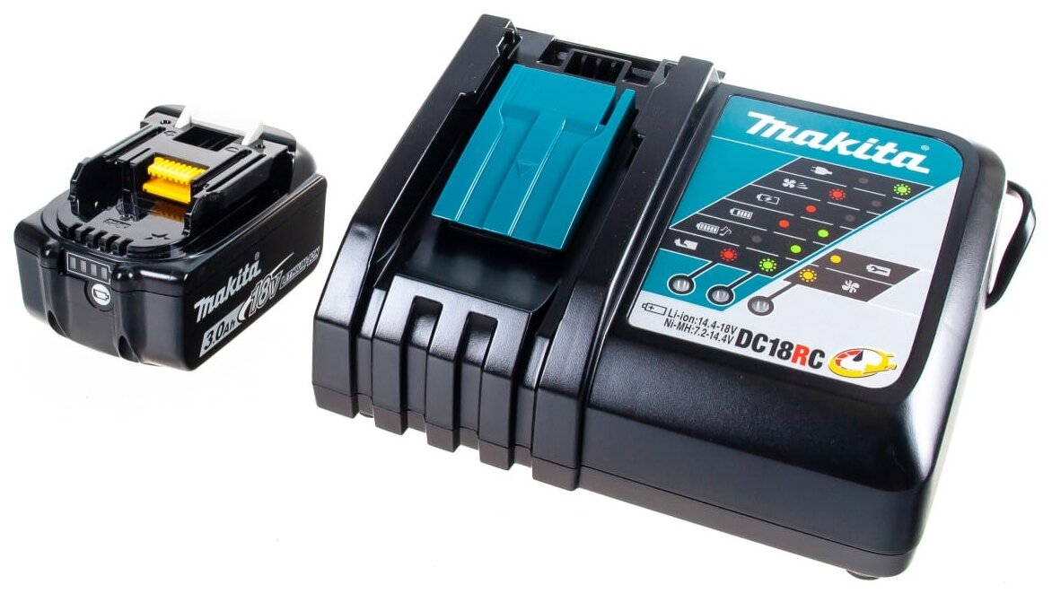 Зарядное устройство MAKITA Набор RF (1шт. акк BL1830 + зарядное устр. DC18RC) (191A25-2), компл