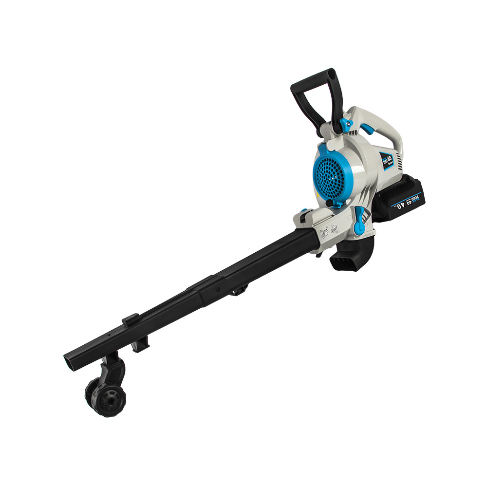 Воздуходув аккумуляторный DDE BlueTech VBB 2740 (обдув 270 м³/ч, скор., 52 м/с, всас-е 590 м³/ч, скор., 46 м/с, сборник, без ЗУ и АКБ), шт